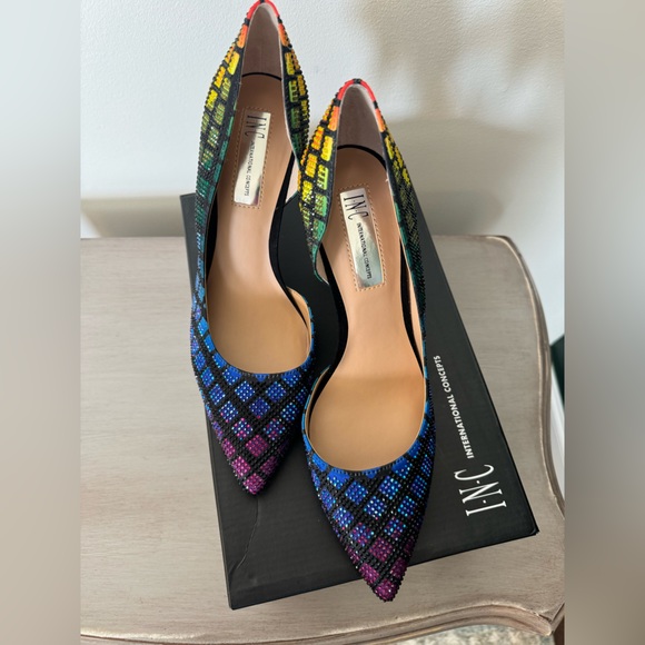 INC International Concepts rainbow stilettos. Size 9. Never worn. - Picture 3 of 8